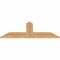 Ekena Millwork Portland Smooth Timber Gable Bracket, Western Red Cedar, 48"W x 18"H x 1 1/2"D x 5 1/2"F, 9/12 Pitch GBW048X18X0206POR00SWR - alternate 2